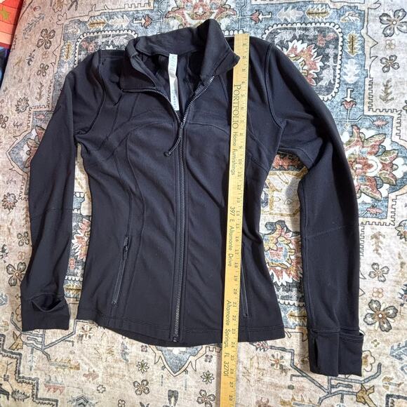 Lululemon Define Jacket Black Full Zip Athletic Yoga Workout Zip Up Women's 8 - Picture 6 of 13